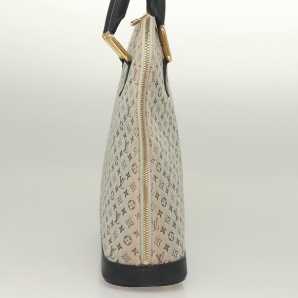 LOUIS VUITTON Monogram Mini Alma Haut Hand Bag Blue - Picture 5 of 16